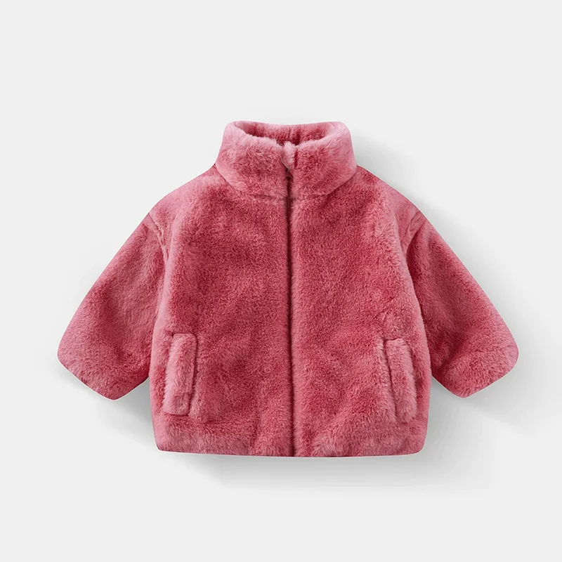 Kids coat detail on fabric