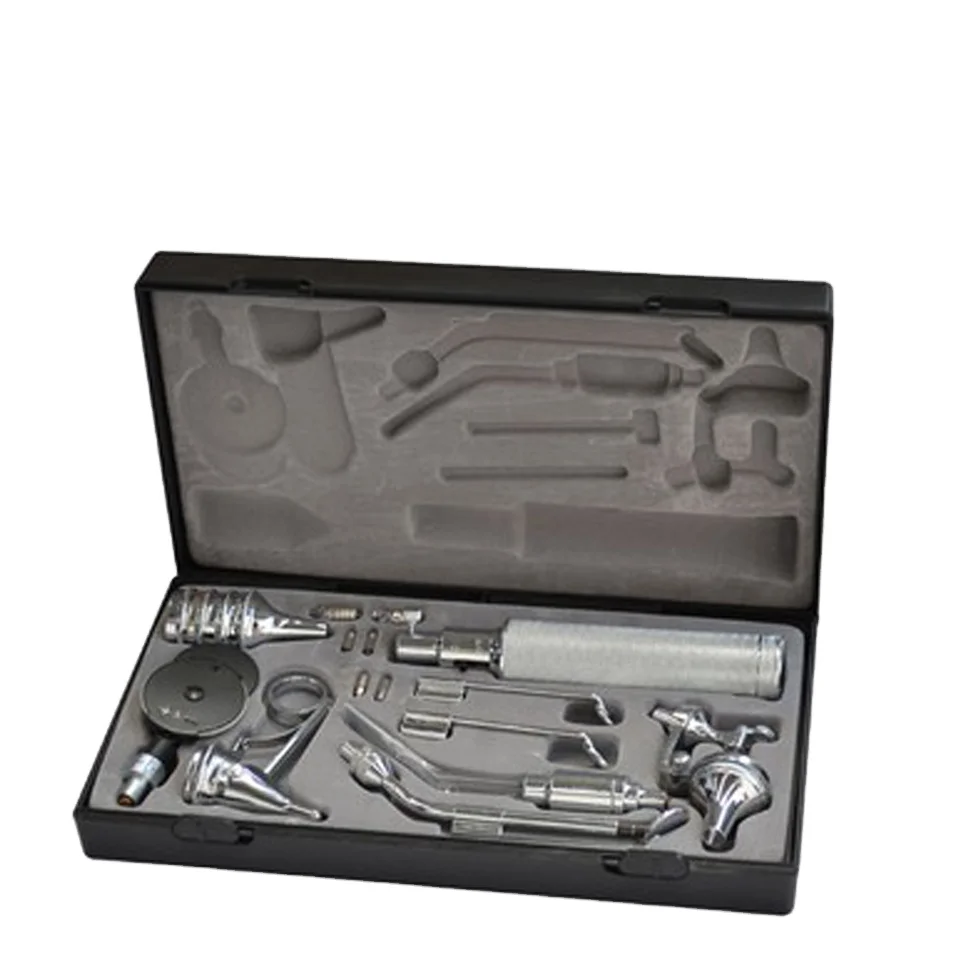 

medical ENT diagnostic set WG-II with metal handle C type battery and high pressure xenon bulb