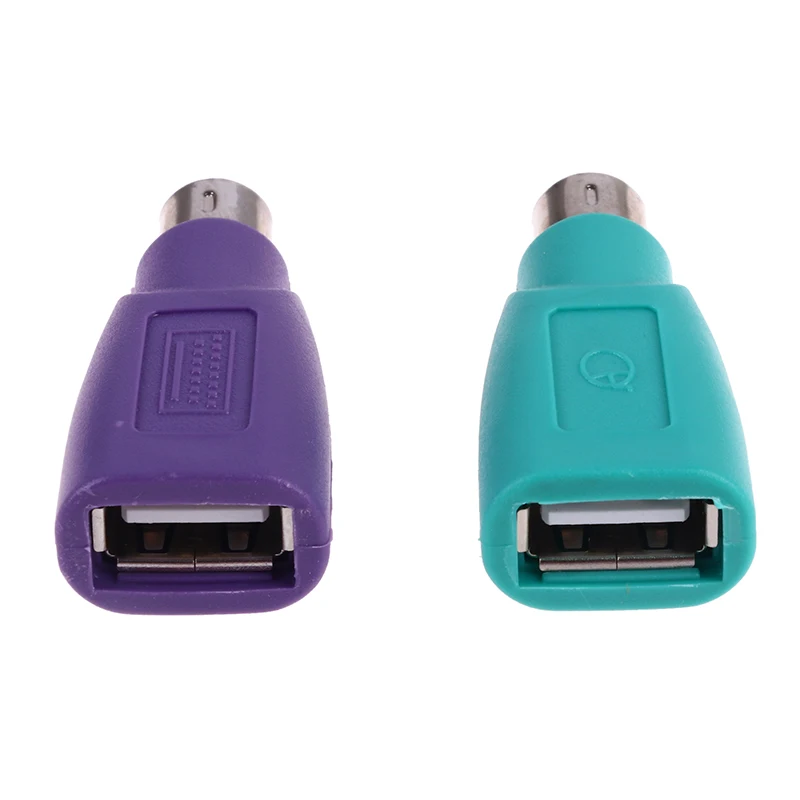 1pc/2pcs USB 어댑터 변환기 키보드 마우스 USB 여성 PS2 PS/2 남성 Usb 키보드 마우스 액세서리 컴퓨터 변환기