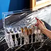New Trapezoid Plastic Transparent Makeup Display Rack Lipstick Stand Rack Cosmetic Organizer Holder Cosmetic Jewelry Box Holder 3