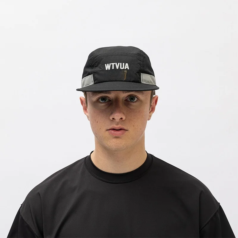 WTAPS Men's Flat-Brim Baseball Cap 23SS Nylon Tfeta Hat