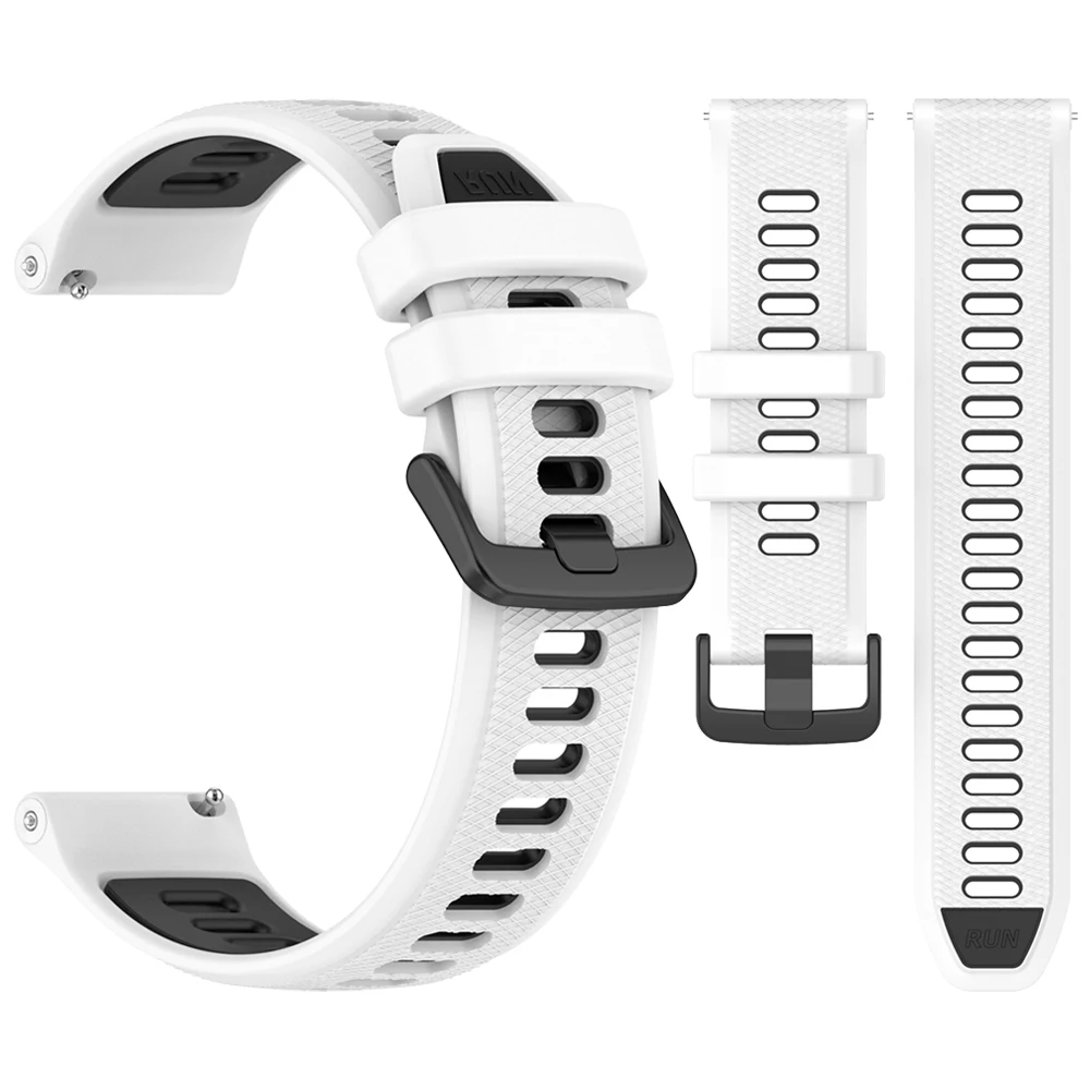 22mm Sport Watchband - Silicone Bracelet, Adjustable Strap Replacement