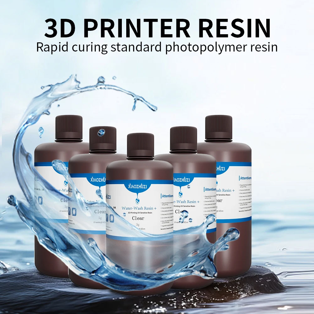 Resina Lavável de Baixo Odor e Alta Precisão XiaoZhuZi para Impressoras 3D Elegoo Anycubic SLA DLP LCD Compatível com Resina de 405nm