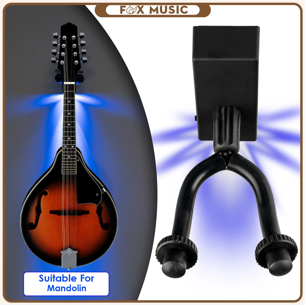 

Mandolin Wall Hanger For Home Or Studio Wall Hook Holder Stand Soft Padding Sleeve Rubber Adjustable Stopper Safe And Protect