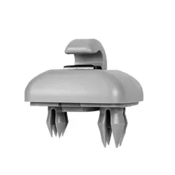 Car Sun Visor Clip Gray Interior Hanger Hook Bracket - 1/2 Pack (Grey - 1pcs)