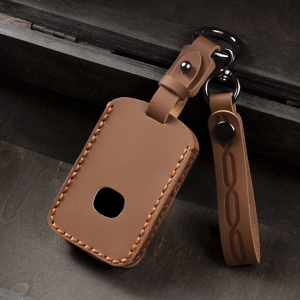 Premium Leather Key Case Shell Fob Protector Accessory