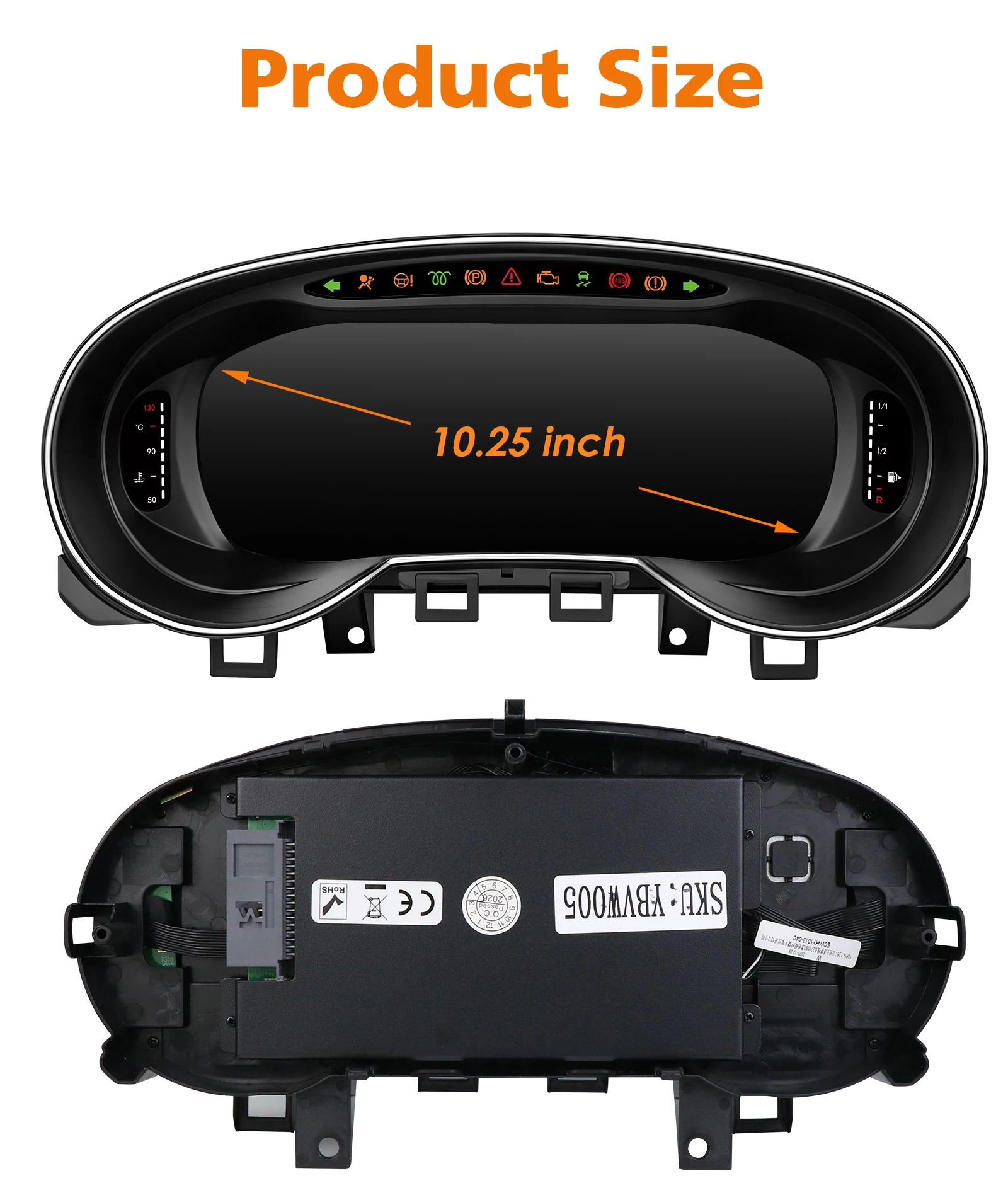 Panel de Instrumentos Digital para Volkswagen VW Golf 6 MK6 2008-2012, Cabina Virtual, Velocímetro, Panel de Control, Carplay, Android Auto 5