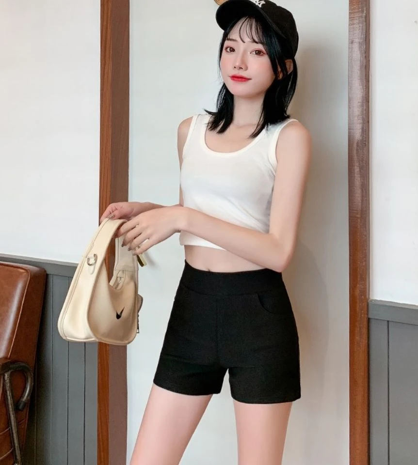 Womens Shorts Pole Dance Biker Short Pants for Women To Wear Elastic Waist Tight Booty Skinny Boxer Aesthetic Outdoor Casual Hot