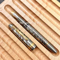 MAJOHN Ti-136 Metal Piston Fountain Pen Titanium Alloy EF/F/M 0.38/0.5/0.7mm Nib Ink Pen Luxuris Writers Office Business Gift 1