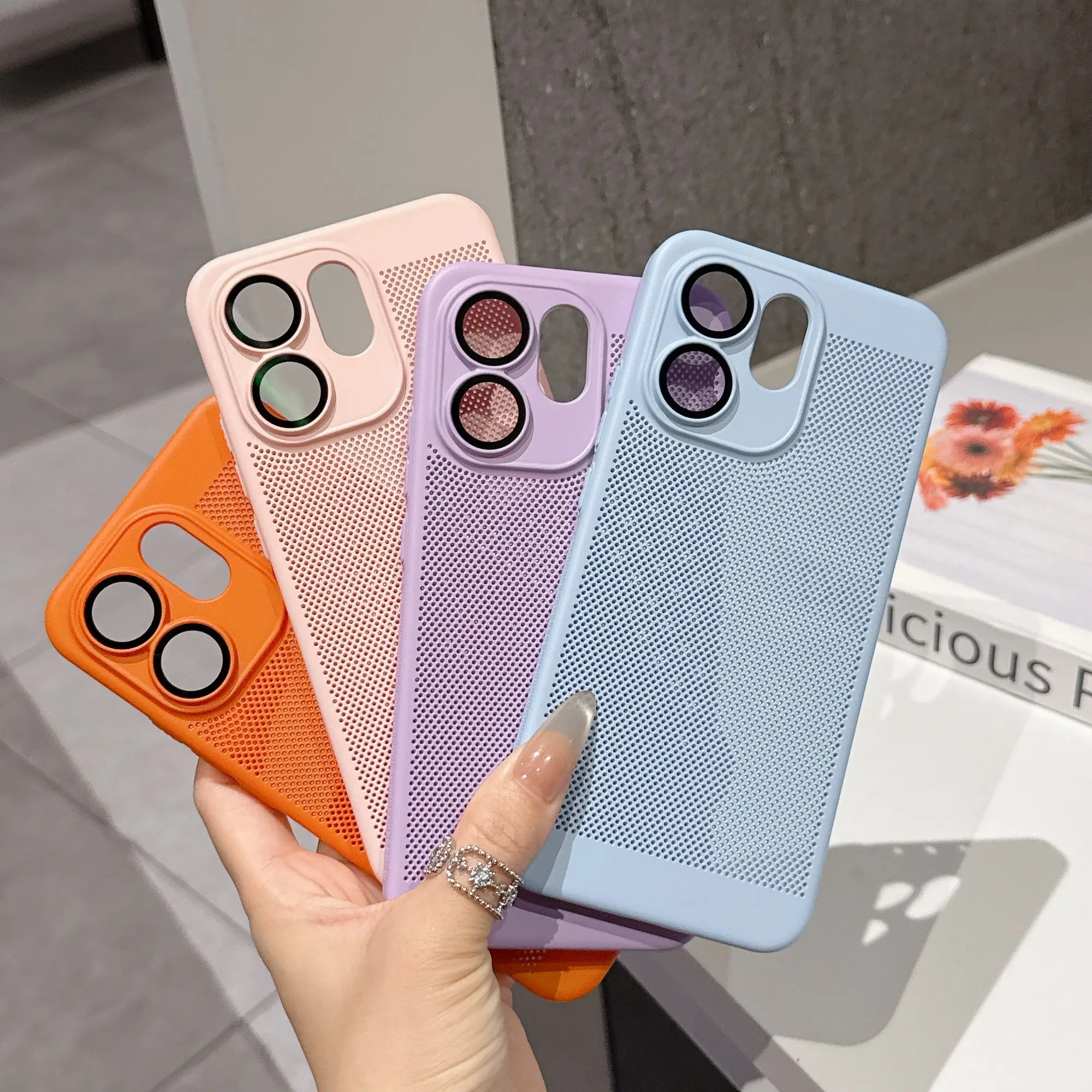 Stylish Colorful Frosted Thermal Shockproof Bumper Case