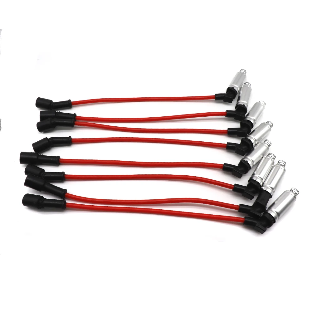 8pcs Ignition Cable Set for Chevrolet Avalanche GMC Envoy Yukon XL Pontiac Grand Prix GTO Hummer