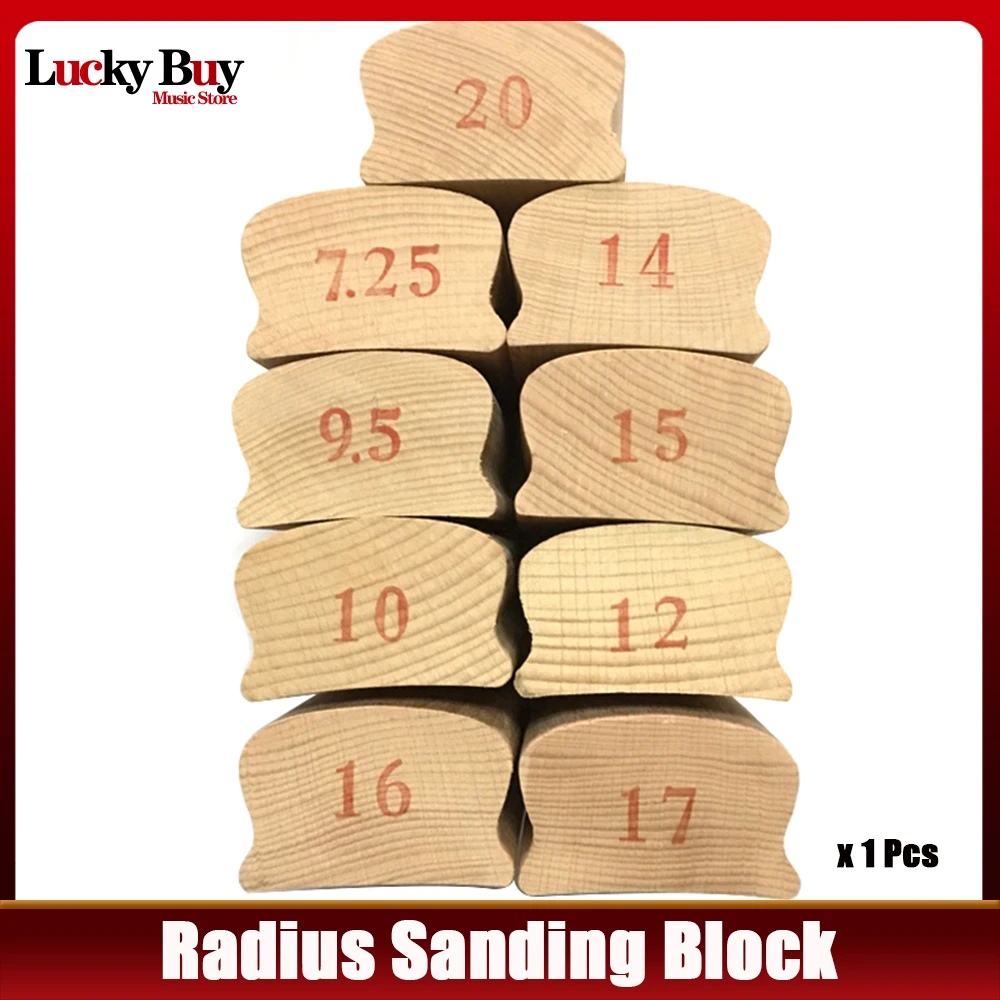 Radius Sanding Blocks For Guitar Bass Fret Leveling Fingerboard Luthier