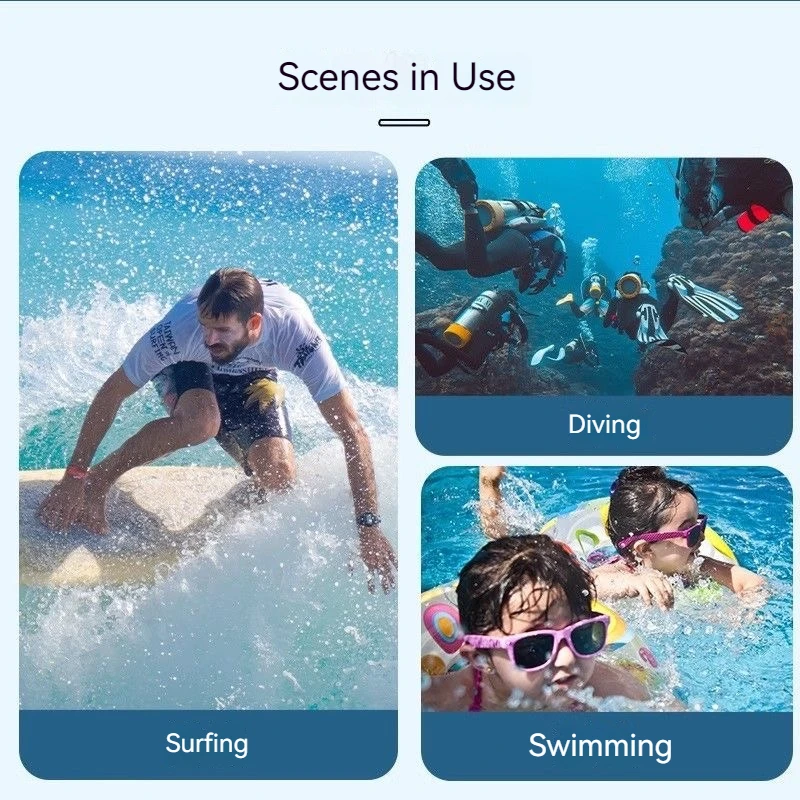 Étui étanche pour DJI OSMO Action 5 Pro/4/3, avec filtre plongée vissé, prêt pour la plongée sous-marine.