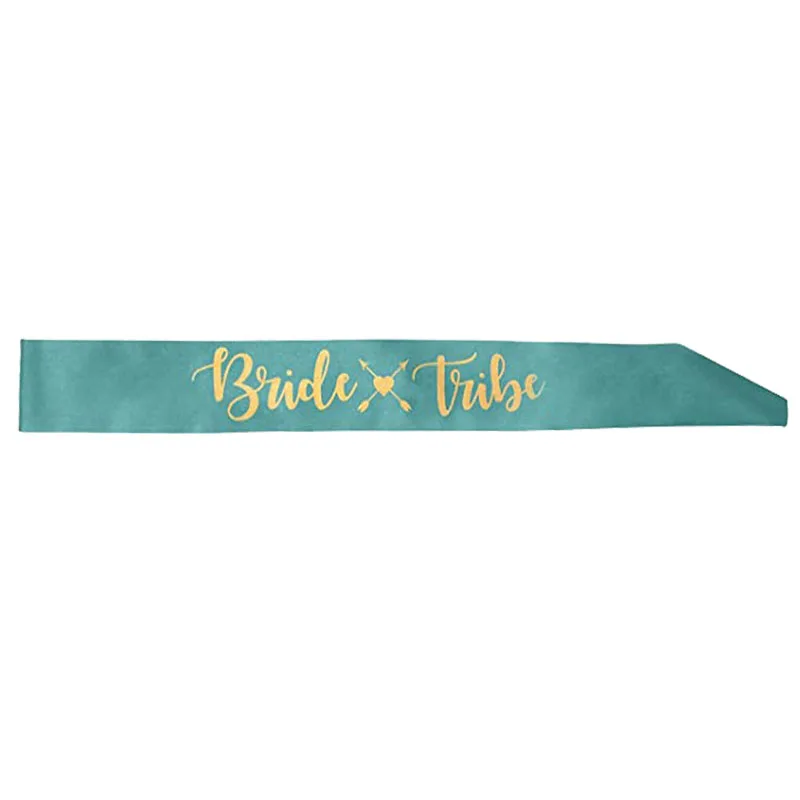 7/1Pcs Bride To Be Sash Wedding Decoration Bridal Shower Team Bride Tribe Satin Sash Hen Bachelorette Party Decoration Supplies