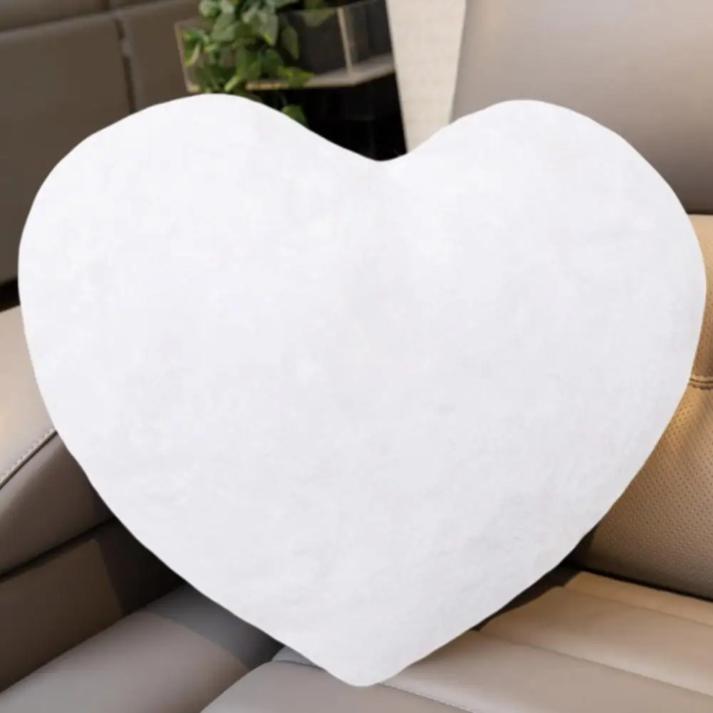 Heart-shaped Pillow Soft Decorative Pillow Soft Heart Shaped Throw for Home Decoration Plush Cushion Fluffy Room