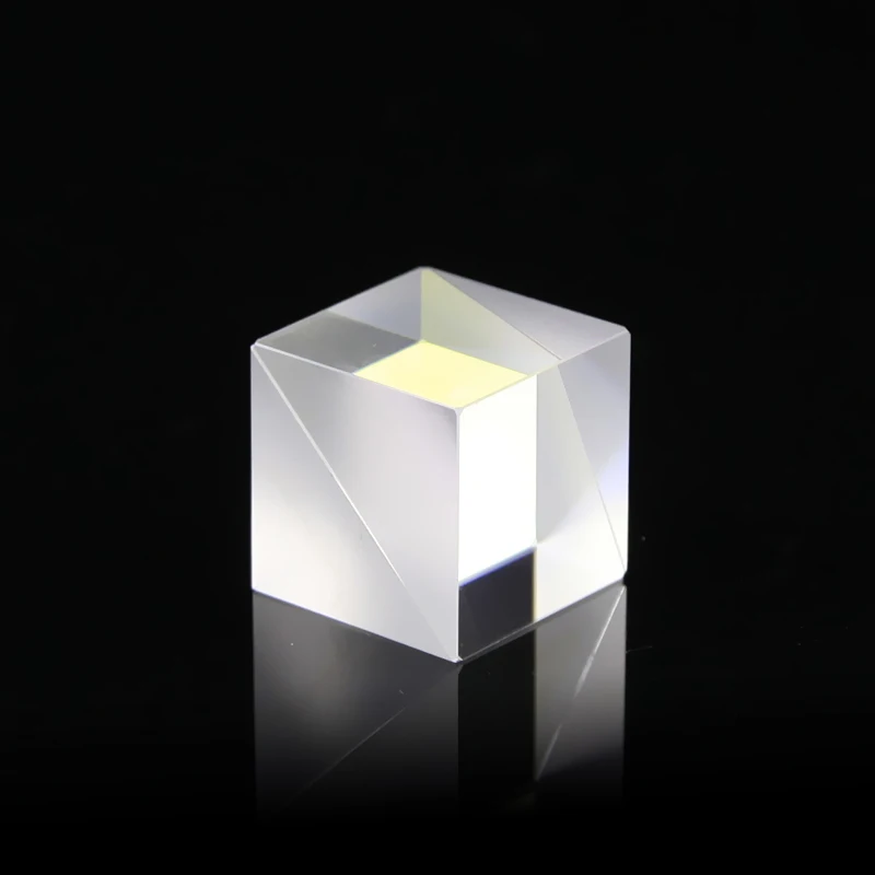 Optical Prism 1 inch Glass Cube Beamsplitters 50R/50T Splitting Polarization Customization optical prisms photography prism