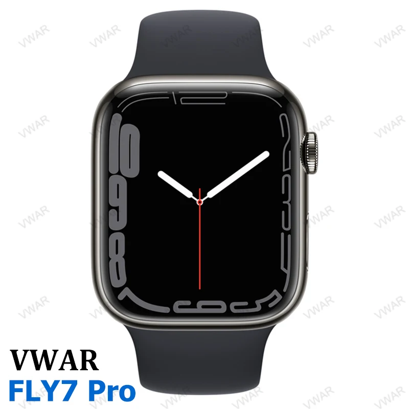 Vwar FLY7 Pro Smart Watch Series 7 Always on Display NFC Bluetooth Call 45mm Smartwatch Wireless Charging for iPhone Android 