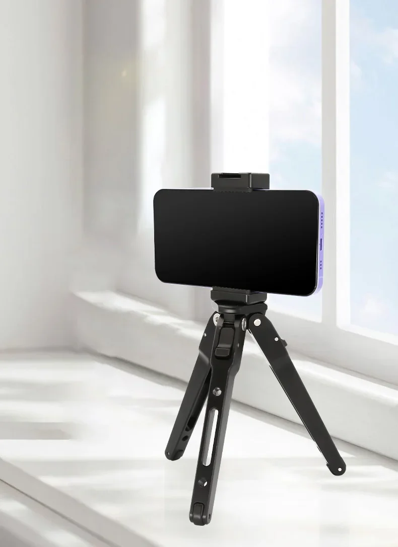 하이 퀄리티 알루미늄 합금 미니 데스크탑 삼각대, DSLR 카메라 및 스마트폰용
