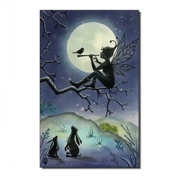 Bella Moon Fairy Stamp Clear Silicone Seal for DIY scrapbooking Making photo album Decorative New