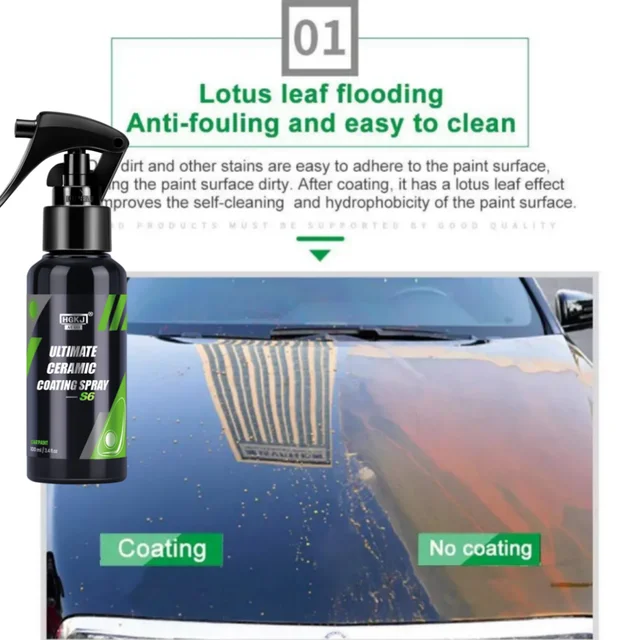 300ml Ceramic Coating Spray for Car Paint Care Crystal Wax Spray Nano  Product Hydrophobic Quick Coating Liquid Wax Car Care Tool