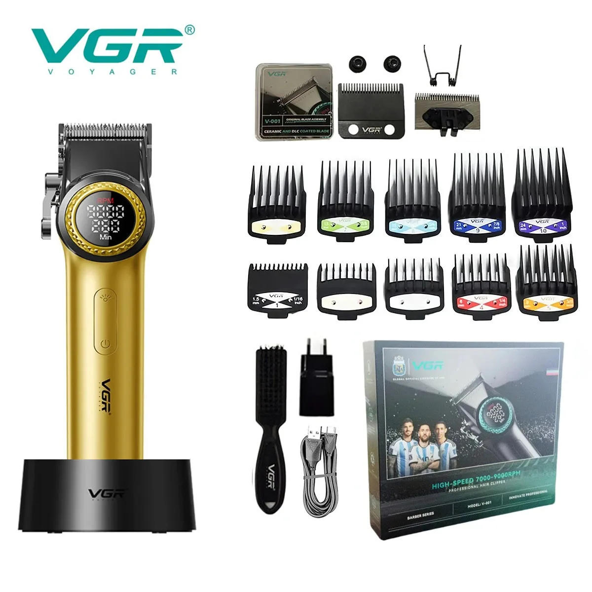 VGR ماكينة قص شعر احترافية ماكينة قص شعر ماكينة حل...