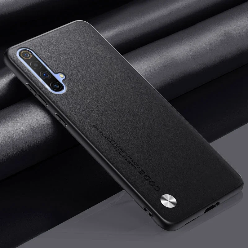 Luxury Leather Shockproof Phone Case - Protective Silicone Cover