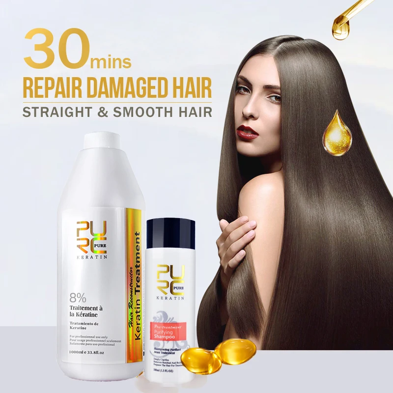 kardinal svimmel Poesi Purc Best Hair Care Set 8% Formlain 1000ml Keratin And 100ml Purifying  Shampoo High Quality Hair Salon Products Free Shipping - Hair & Scalp  Treatments - AliExpress