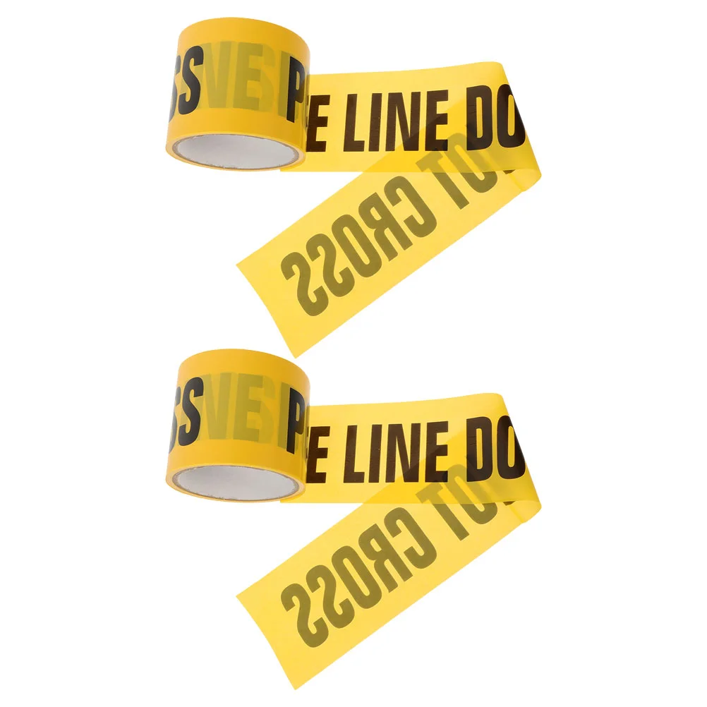 Warning do not cross tape non-adhesive caution tape police line roll danger roll caution for street 2pcs warning tape