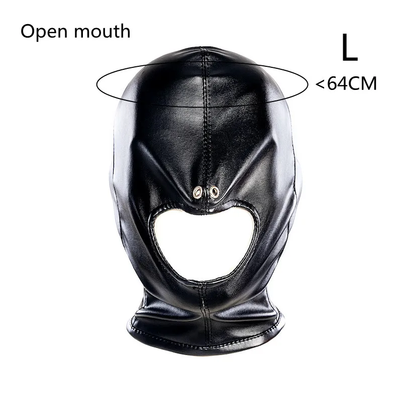 Leather Full Face Mask for Party Cosplay and Halloween