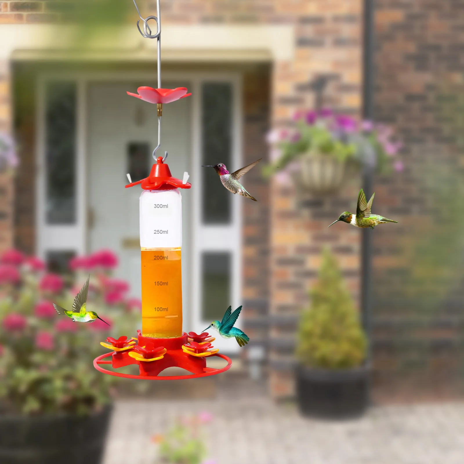 Hummingbird Water Feeder Hanging Honey Water Bird Feeder Anti-ants Leakproof Easy To Clean Outdoor Garden Decoration 3
