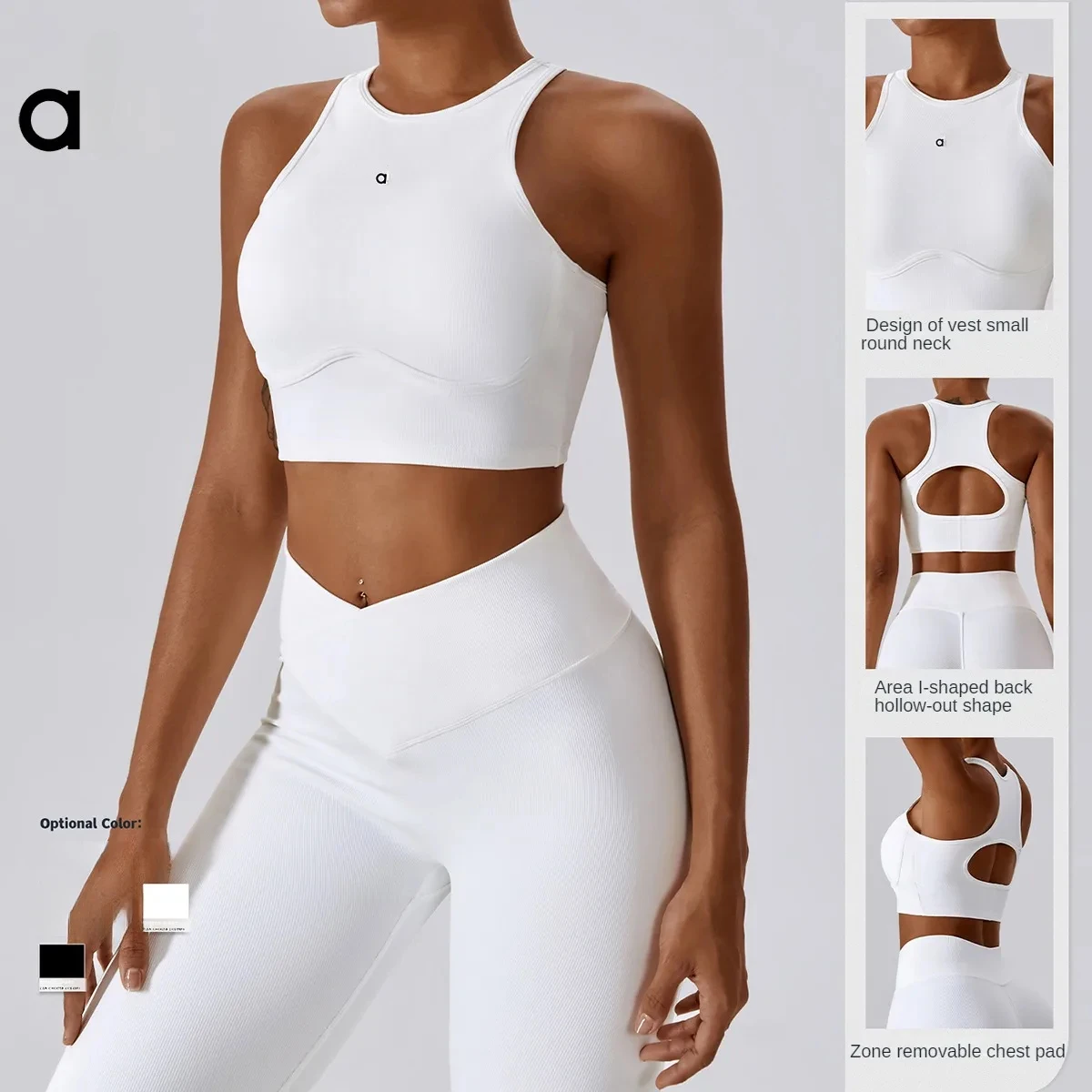 Women Sports Bra Yoga Clothes Chest Pad Shockproof Wireless Push up