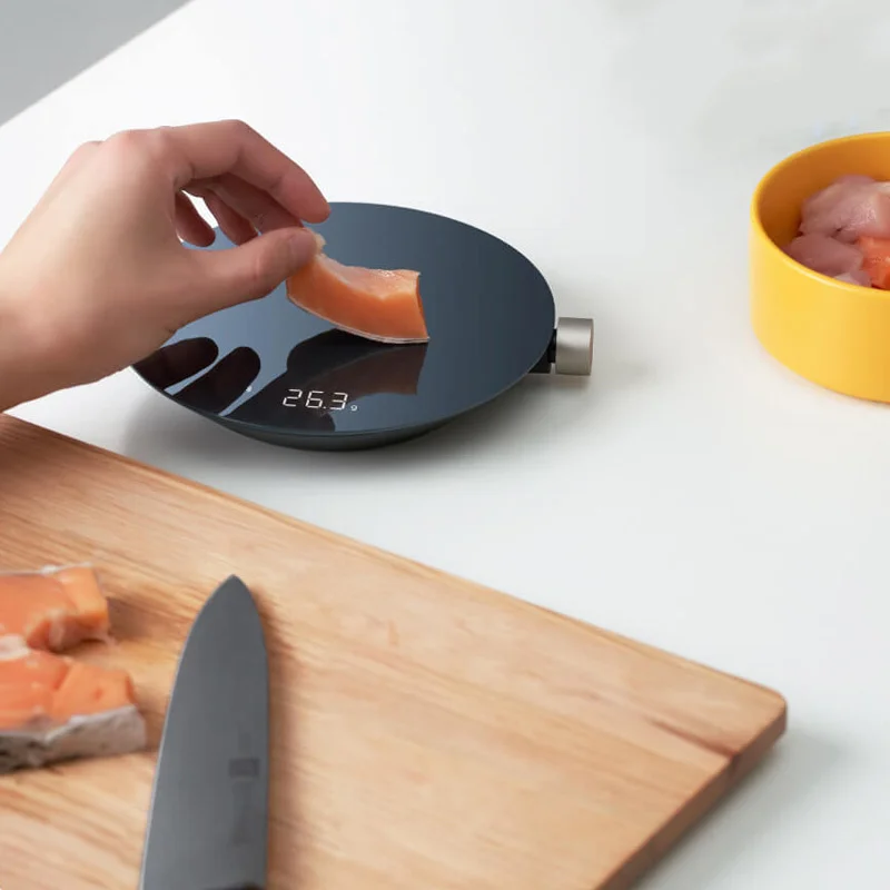 Youpin smart kitchen scale highlight digital led display 0.1g accurate measurement for cooking weighing work
