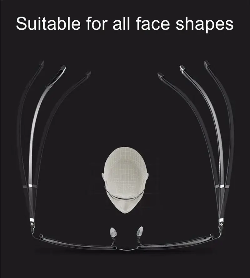 Photochrome progressive multifokale Lesebrille für Herren, Anti-Blaulicht-Brille, Komfort, flexible Bügel, Hyperopie- und Presbyopie-Brille – Detail 6