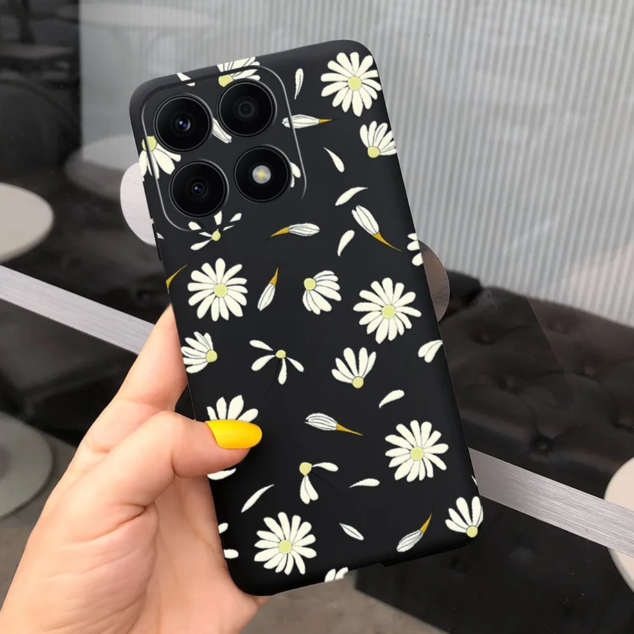 Daisy Flower Soft Silicone Phone Case Cover - Fashionable TPU Design