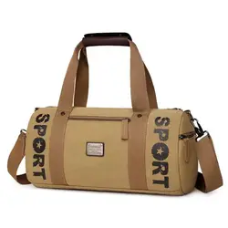 gym bag canvas Travel bag male female travel luggage One shoulder worn portable movement fitness Backpack sports bag