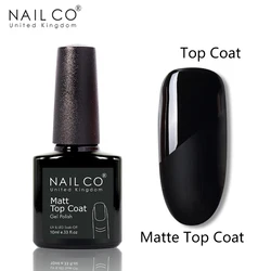NAILCO Vibrant Gel Nail Polish Collection - Long - Lasting Semi - Permanent UV Varnish (Matte - top)