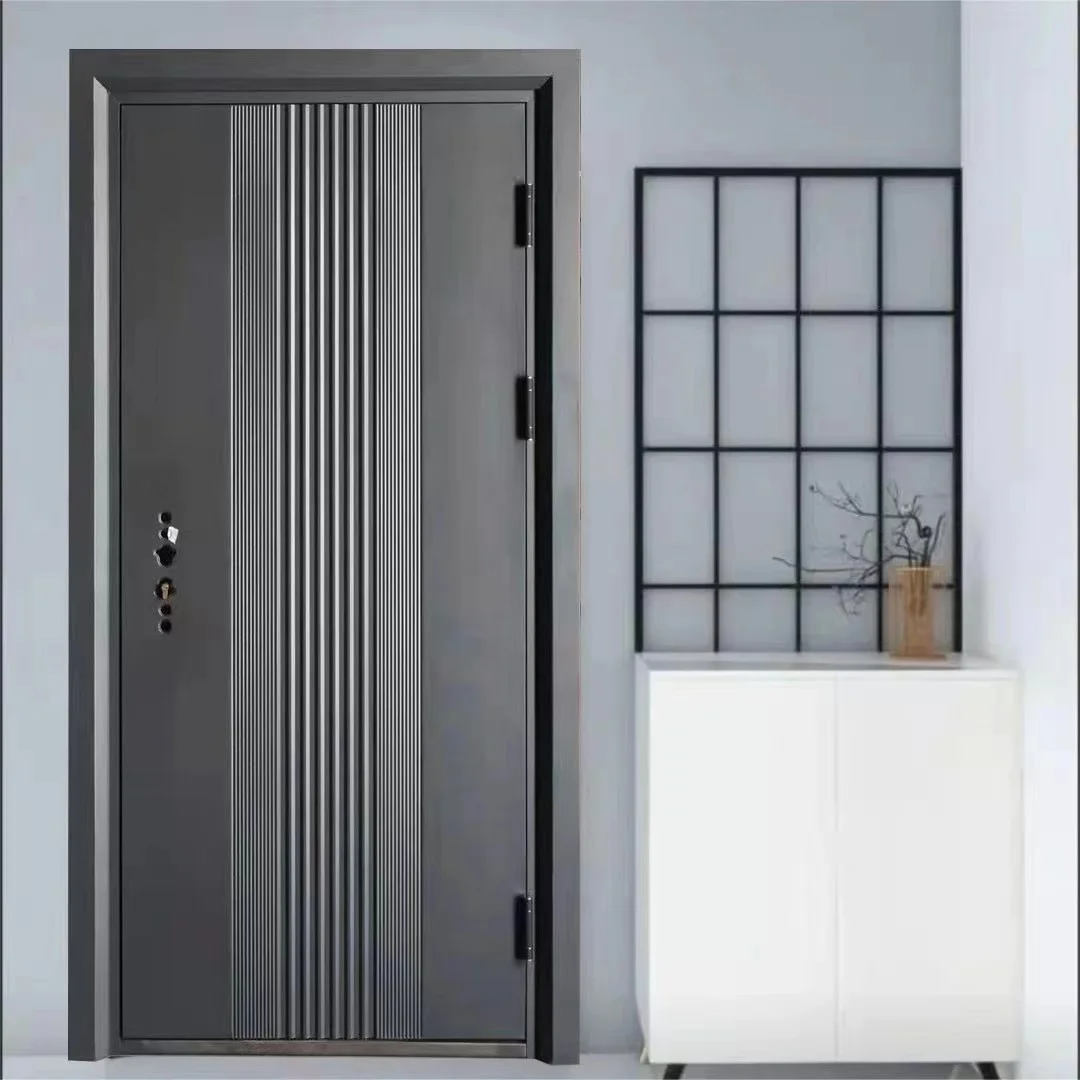 Wholesale Price Modern House Entry Security Doors Front Home Entrance Exterior Steel Main Gate Door for Villa 2