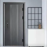 Wholesale Price Modern House Entry Security Doors Front Home Entrance Exterior Steel Main Gate Door for Villa 2