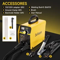 MMA Welding Machine 110V IGBT Inverter Synergic Control Portable Arc force Anti-Stick Handheld Welder Gun for Beginner 1