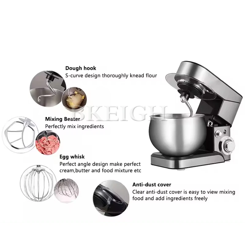 Small Three In One Egg Powder Mixer, Dough Machine, Commercial Household Cream Mixer 3