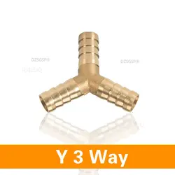 Versatile Brass Three - Way Tee Connector Adapter - 4mm (Y 3 Way)