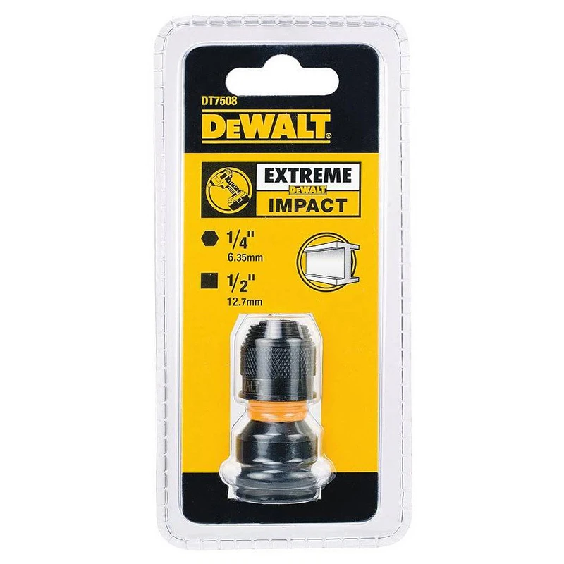 DEWALT DT7508-QZ Impact Adapter 1/4“ Hexagonal to 1/2" Square Shape Shockproof Electric Wrench Conversion Head Tool Accessories 2