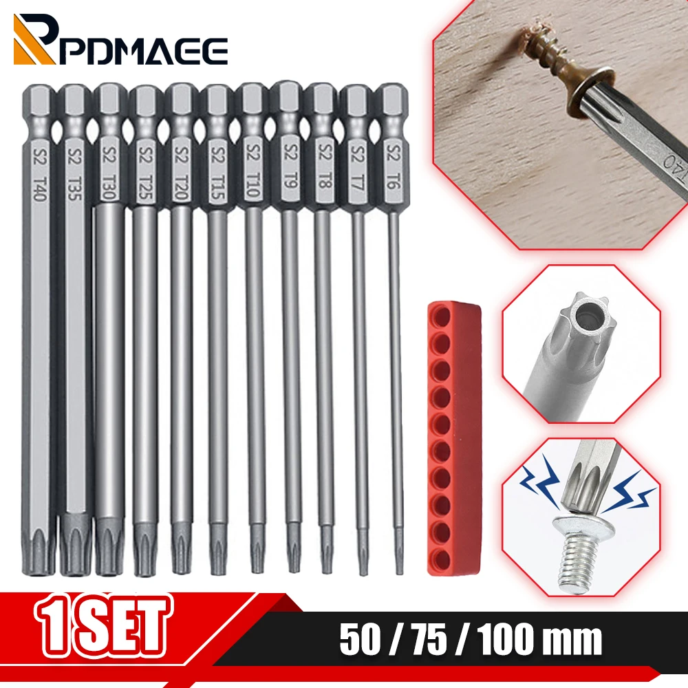 1/4" Hex Head Allen Wrench Drill Bits Set Metric Allen Screwdriver Bits