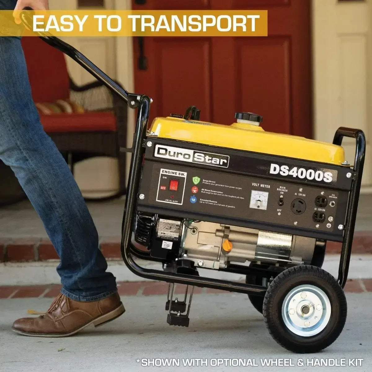 New DS4000S Portable Generator,Plenty of Power – With 4,000 peak watts and 3,300 running watts Yellow/Black  | USA | NEW