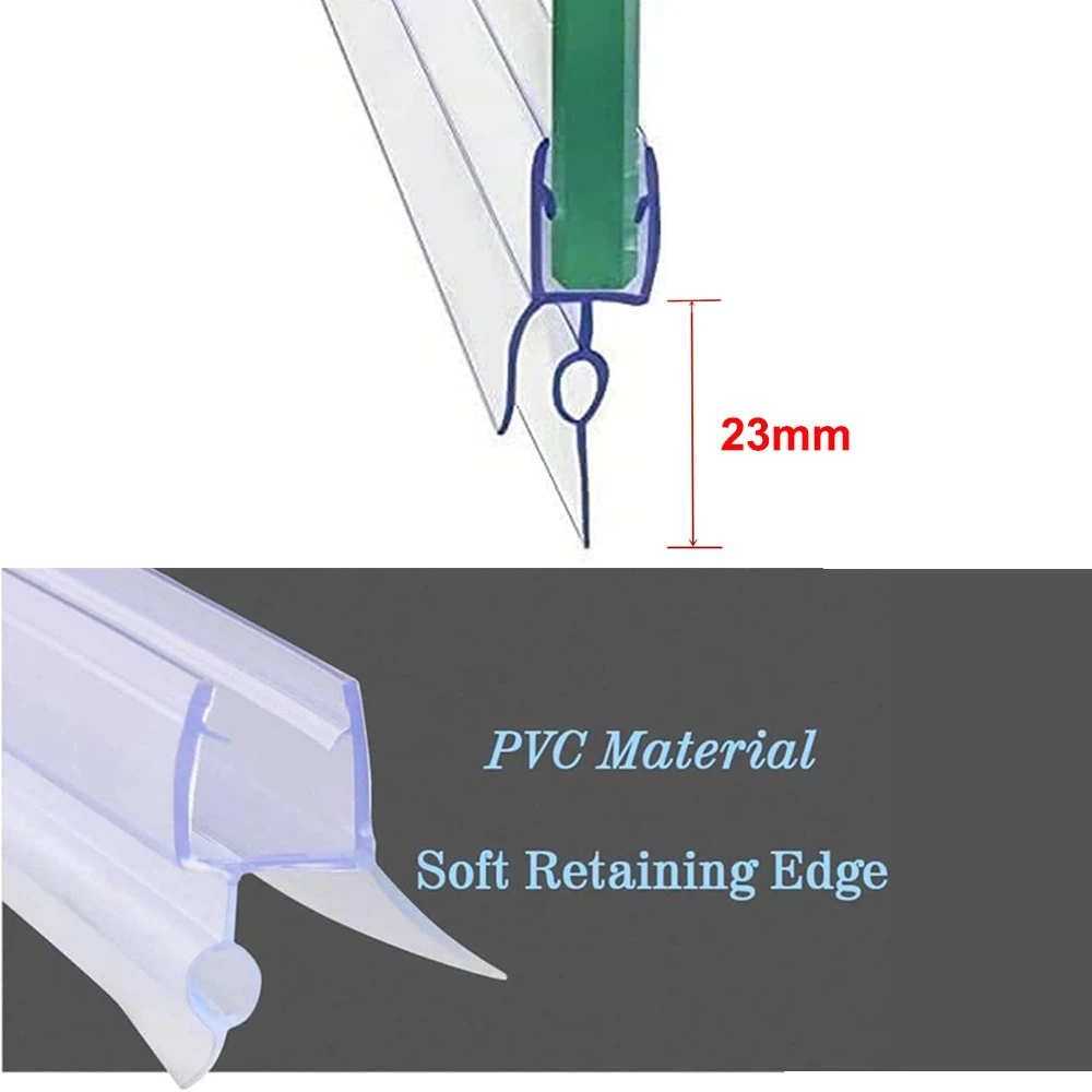 Shower Screen Seal Strip PVC Door Bath Shower Seal Strips for 4 6mm