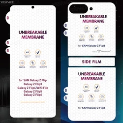 HD Clear & Matte Hydrogel Film: Soft Frosted Screen Protector for Galaxy Z Flip 1 (Matte Set (3 in 1))