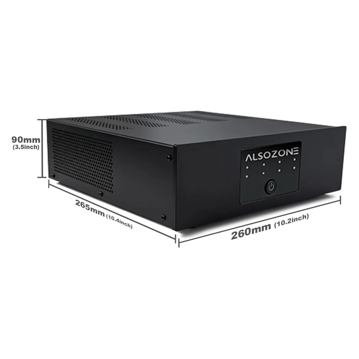 ALSOZONE PAM252/253/254 HiFi 파워 앰프 250W/Ch GaN SMPS PBTL 앰프 싱글 엔드/밸런스드 입력 자동 트리거 오디오 앰프