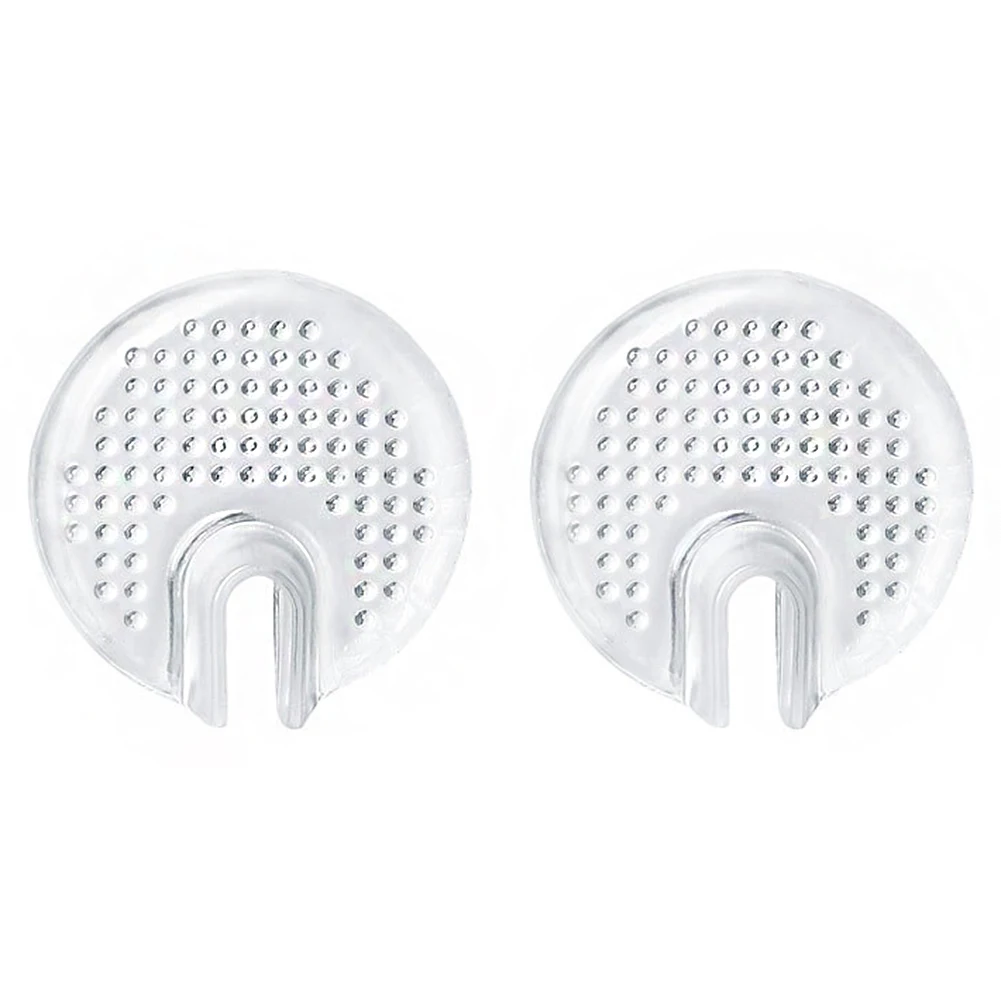 2 쌍 소프트 실리콘 Insoles 투명 릴리프 통증 쿠션 신발 샌들 발가락 구분 기호 앞발 패드 플립 플롭 패드