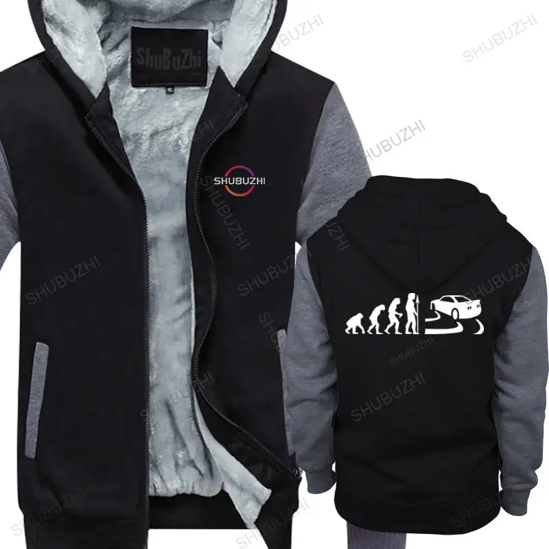 

Man winter brand hoody Evolution Of Drifting - Mens Funny thick hoodies winter fashion warm hoodie men cotton tops boys gifts
