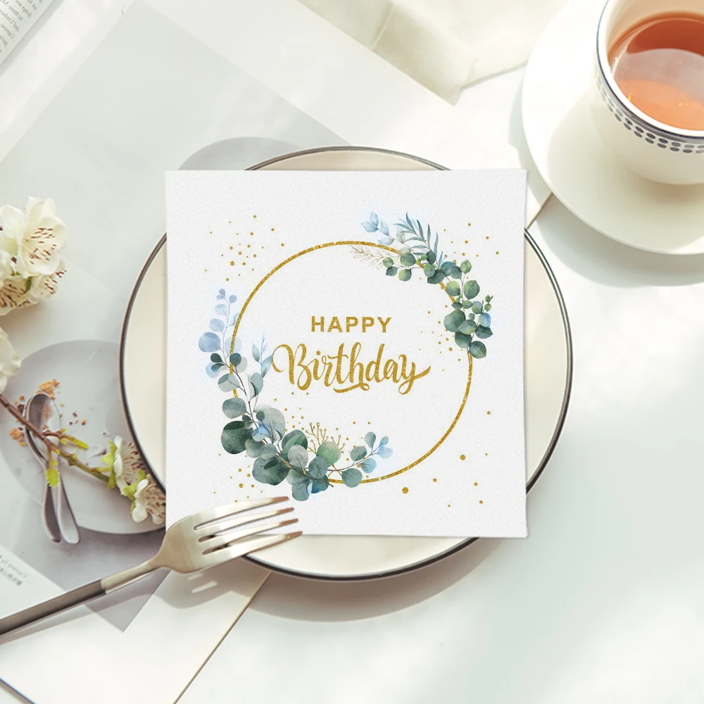 Paper Napkins Simple Birthday Party Table 20pcs/lot